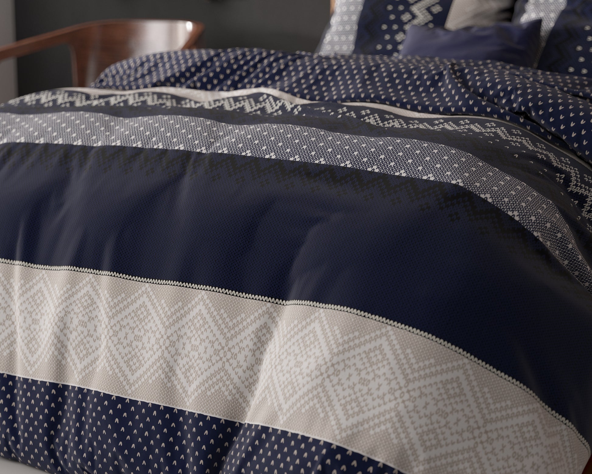 Dekbedovertrek Elisabeth - Navy 