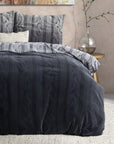 Dekbedovertrek Flanel Dante - Anthracite 
