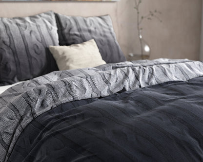 Dekbedovertrek Flanel Dante - Anthracite 
