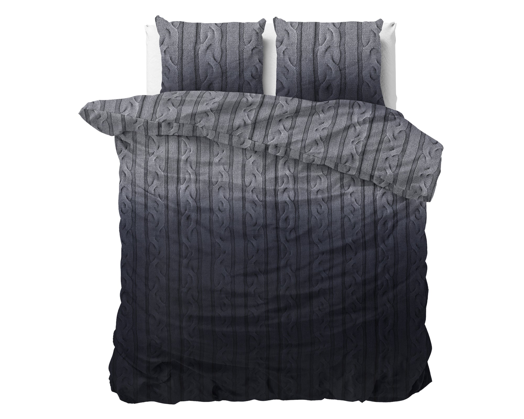 Dekbedovertrek Flanel Dante - Anthracite 