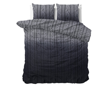 Dekbedovertrek Flanel Dante - Anthracite 