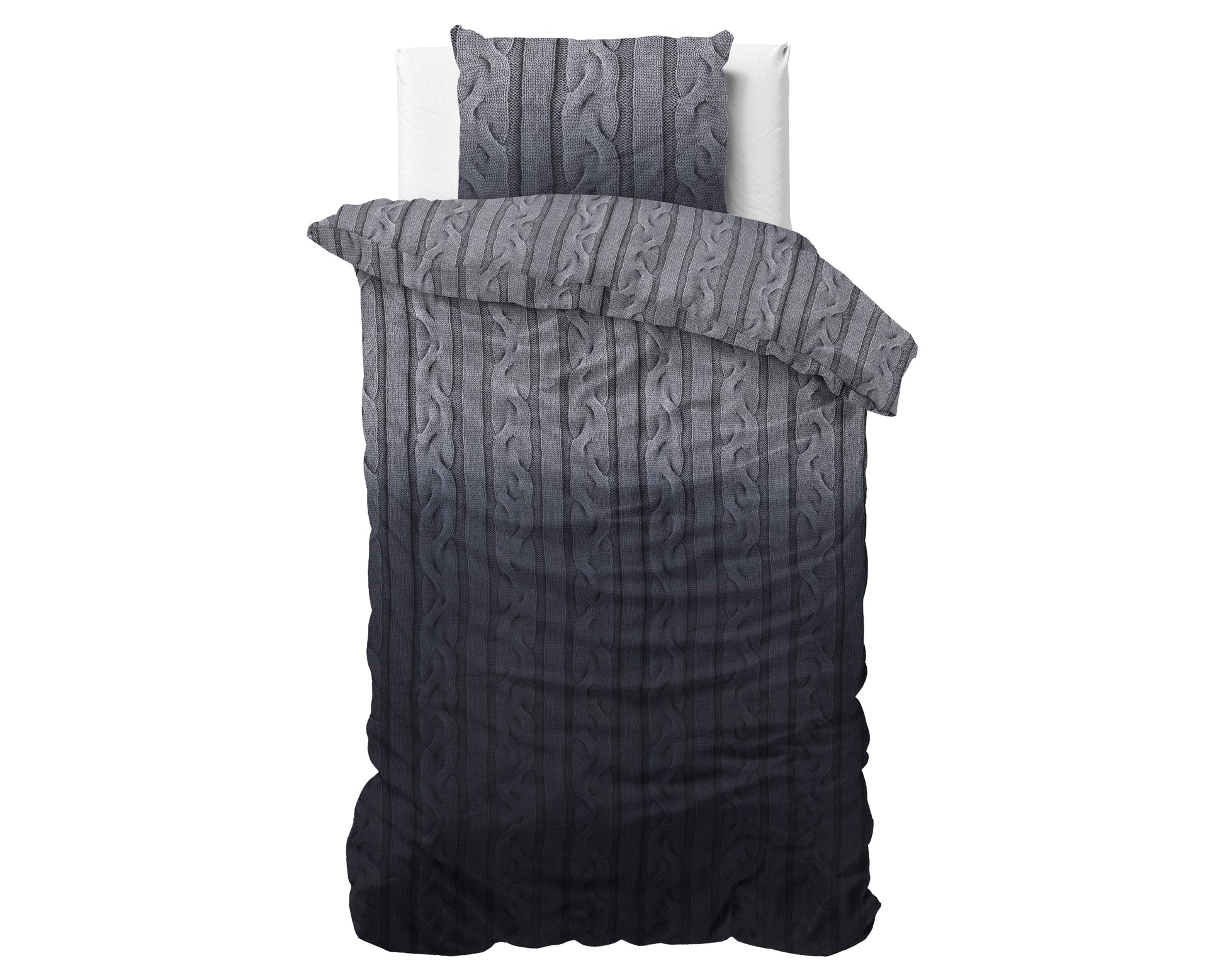 Dekbedovertrek Flanel Dante - Anthracite 