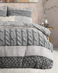 Dekbedovertrek Flanel Elin Taupe 