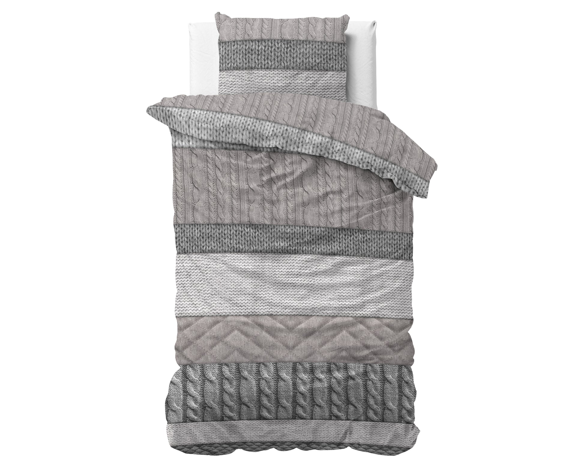 Dekbedovertrek Flanel Elin Taupe 