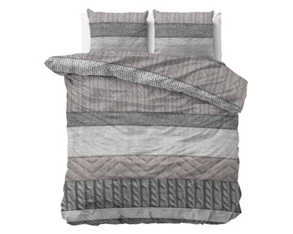 Dekbedovertrek Flanel Elin Taupe 