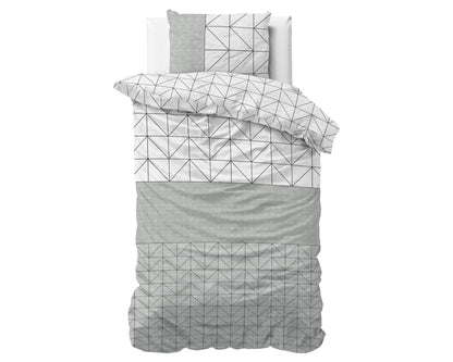 Dekbedovertrek Flanel Gino Grijs 