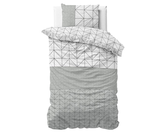 Dekbedovertrek Flanel Gino Grijs 