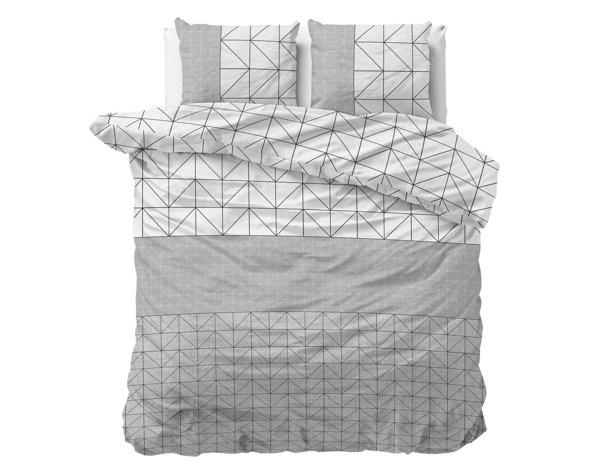 Dekbedovertrek Flanel Gino Grijs 