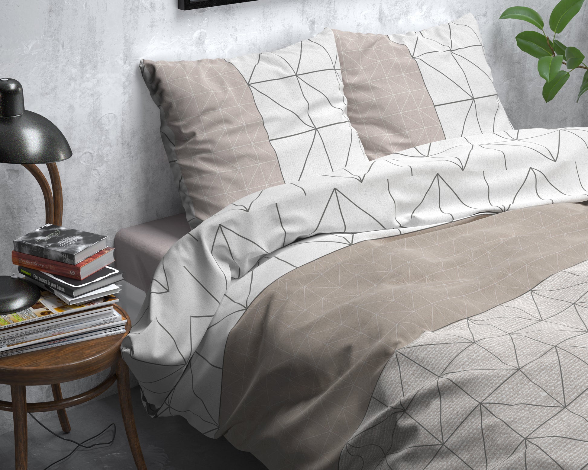 Dekbedovertrek Flanel Gino Taupe