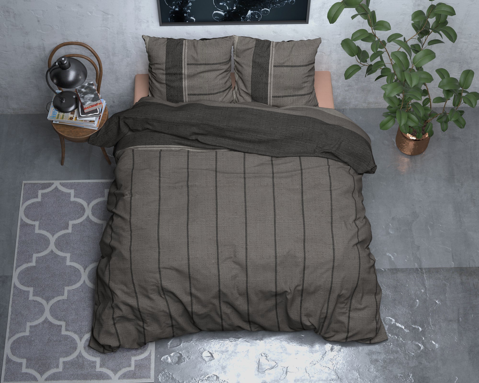Dekbedovertrek Flanel Kees Taupe