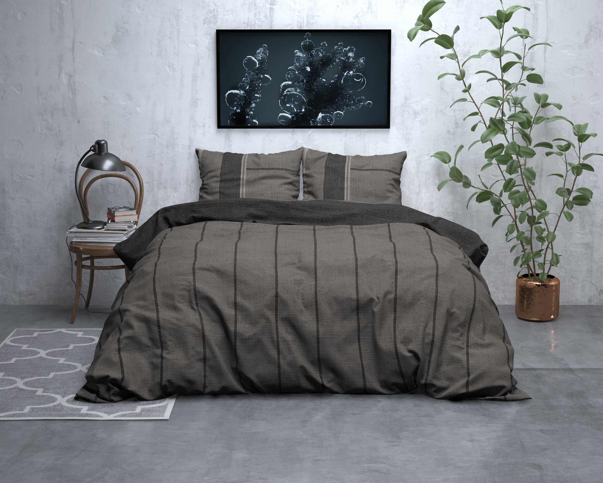 Dekbedovertrek Flanel Kees Taupe