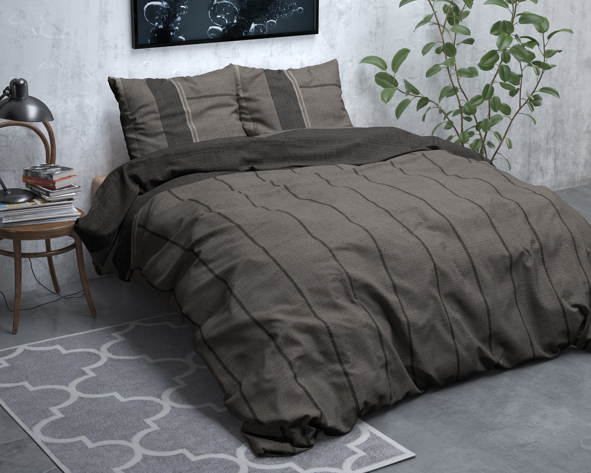 Dekbedovertrek Flanel Kees Taupe