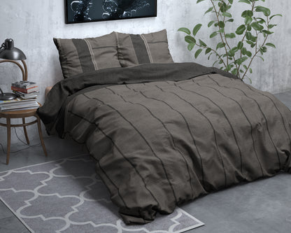 Dekbedovertrek Flanel Kees Taupe