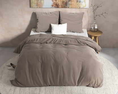 Dekbedovertrek Flanel Mendez -Taupe 