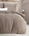 Dekbedovertrek Flanel Mendez -Taupe 
