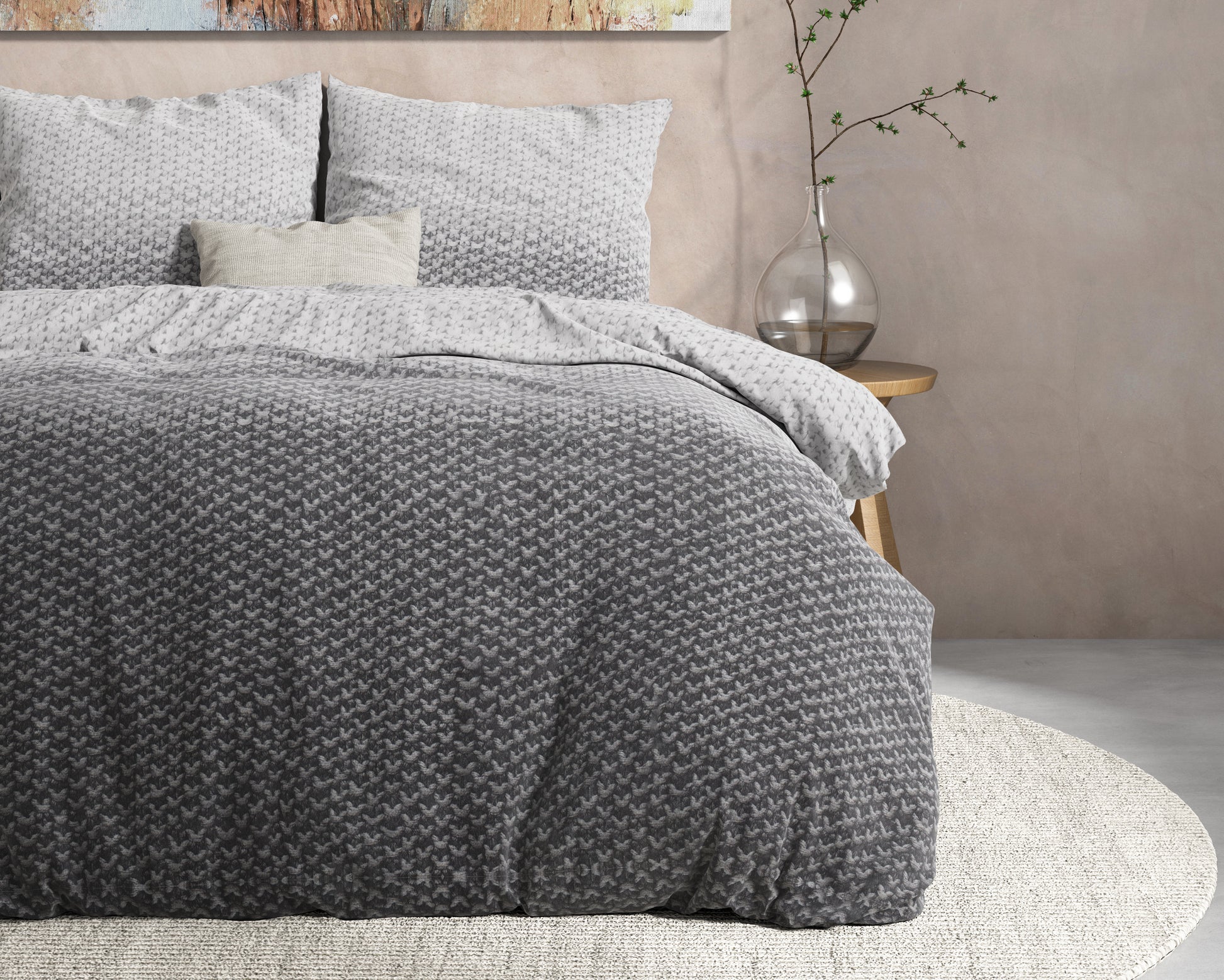 Dekbedovertrek Flanel Tamar - Grey 