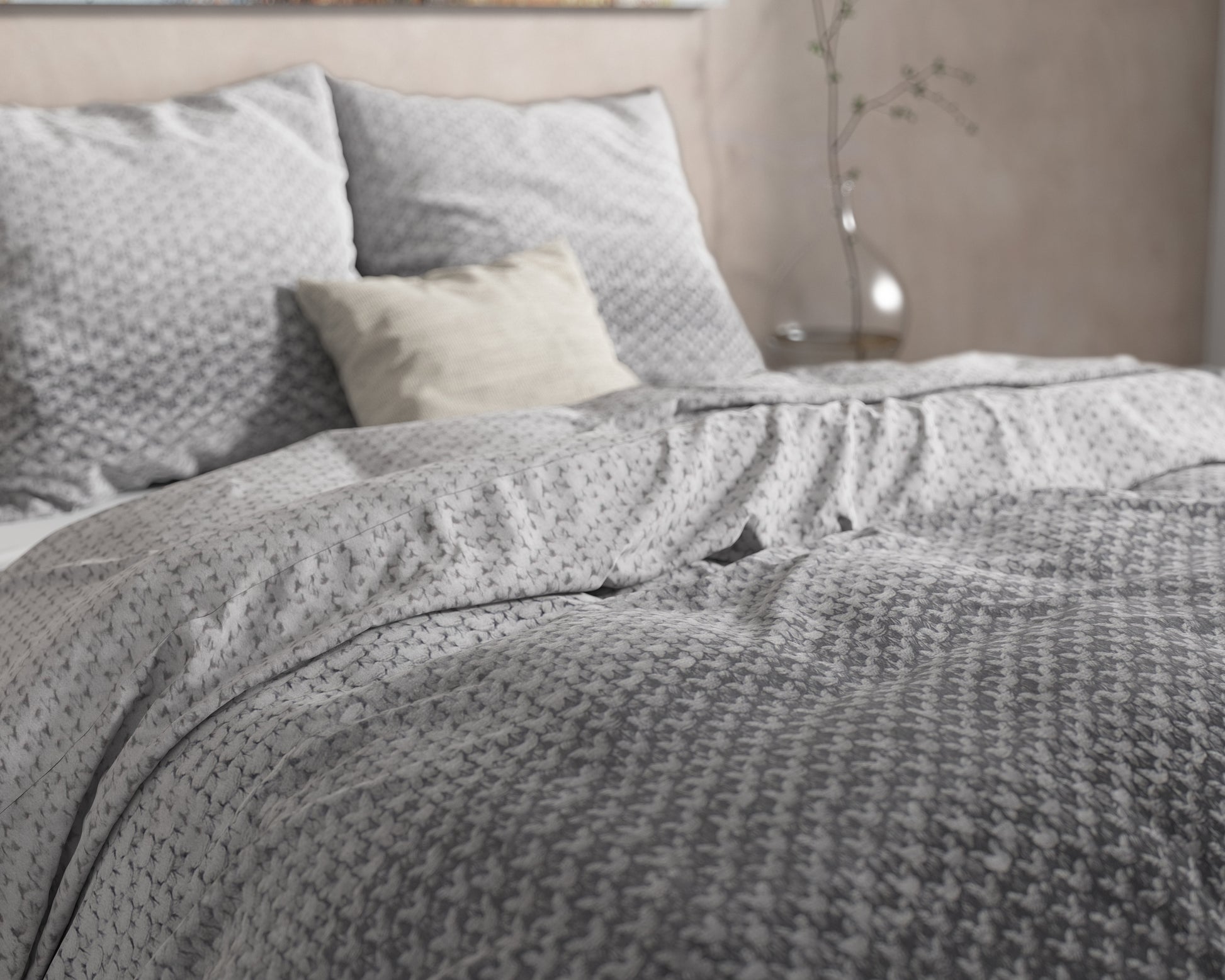 Dekbedovertrek Flanel Tamar - Grey 
