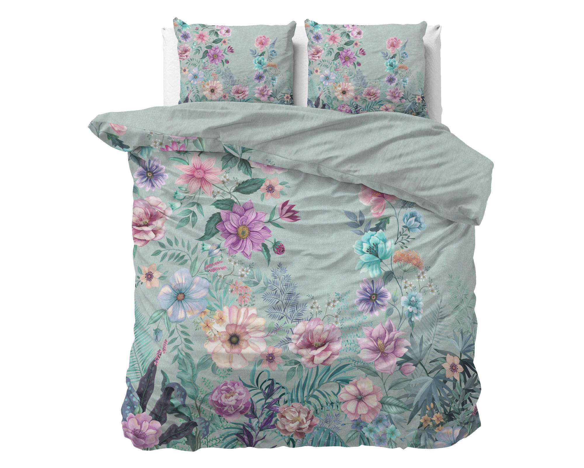 Dekbedovertrek Flore Blauw 