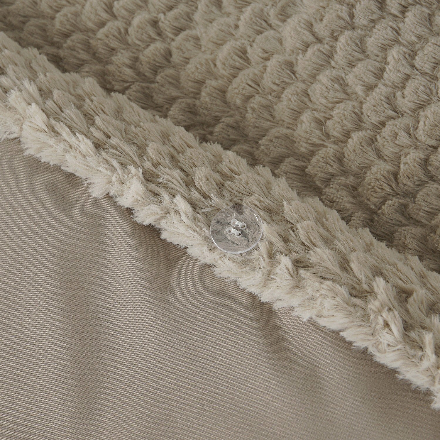 Dekbedovertrek Fur Teddy Taupe 