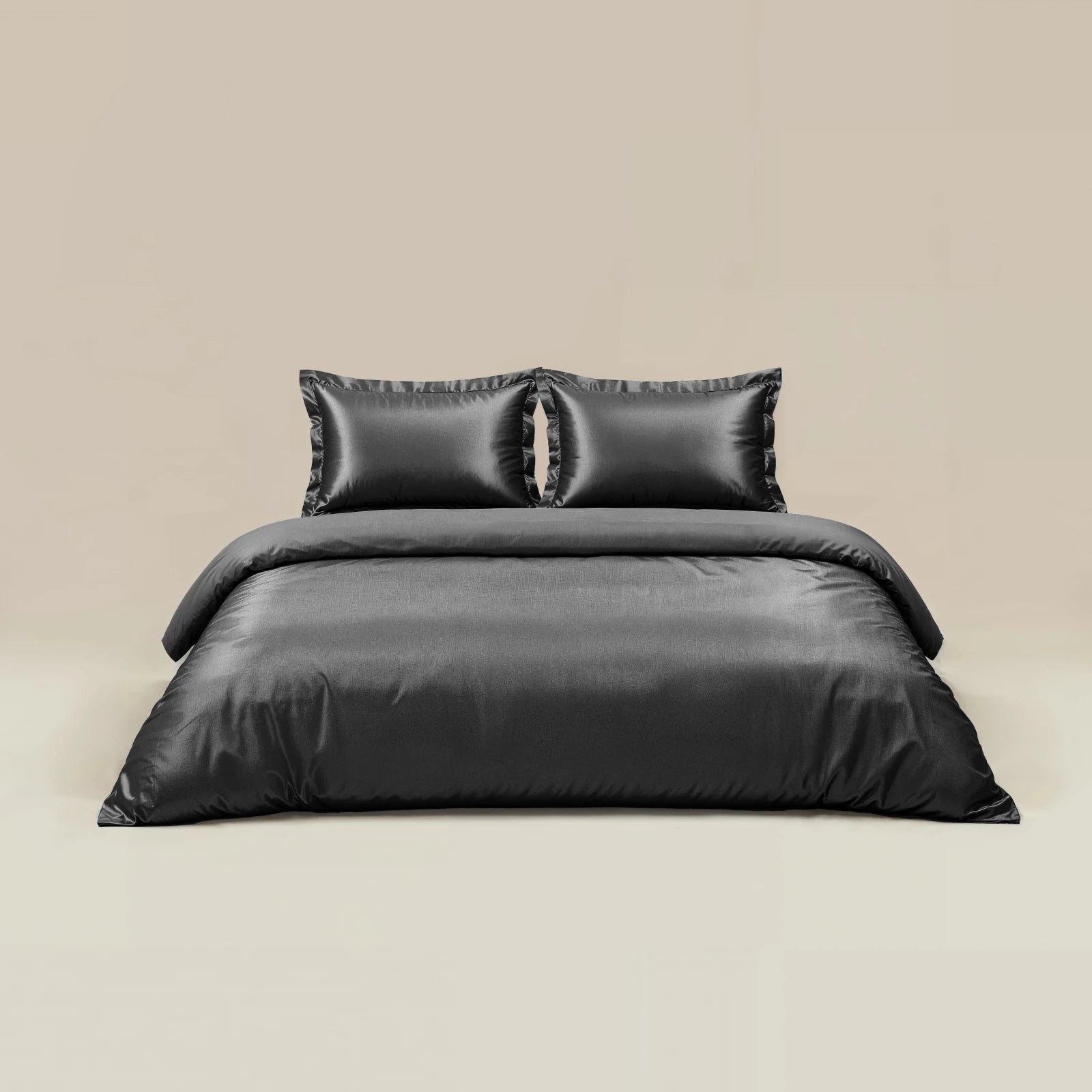 Dekbedovertrek Glossy satijn Anthracite