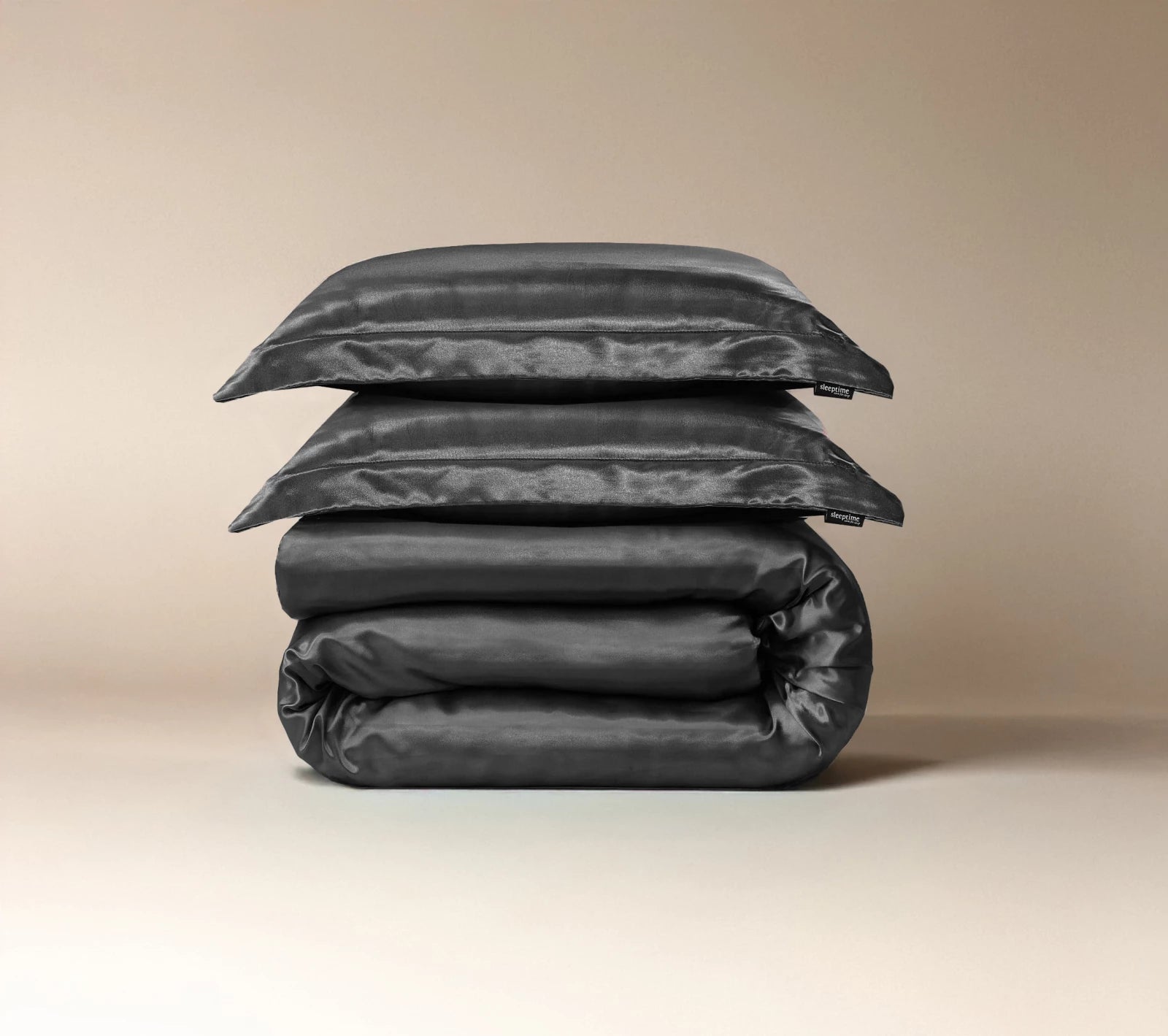 Dekbedovertrek Glossy satijn Anthracite