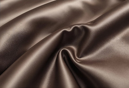 Dekbedovertrek Glossy satijn Bruin