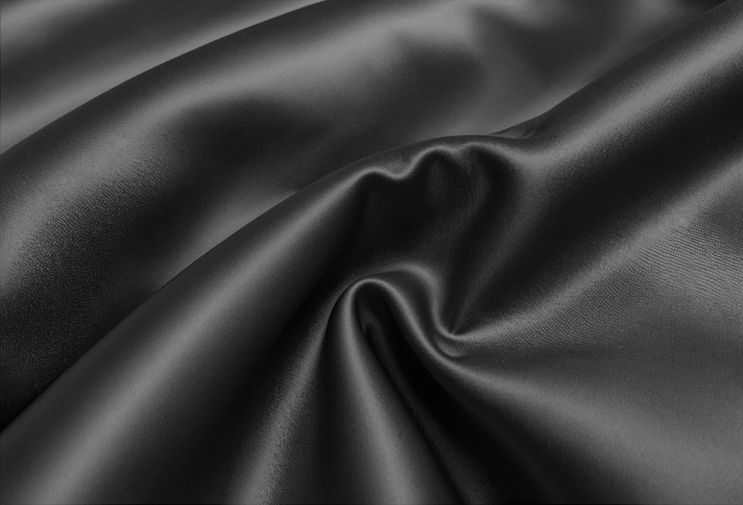 Dekbedovertrek Glossy satijn zwart