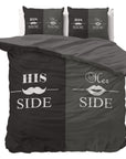 Dekbedovertrek His and Her side 3 Zwart 