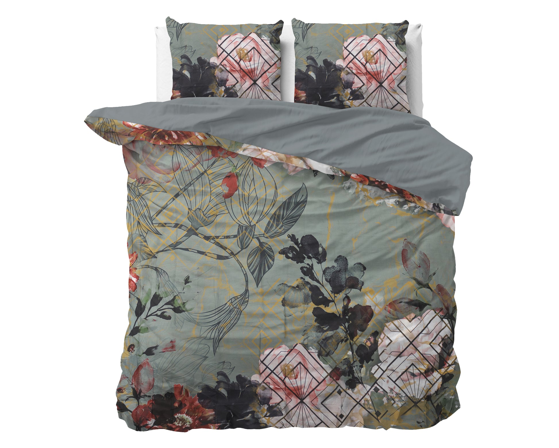 Dekbedovertrek Marble Art Deco Groen 