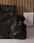 Dekbedovertrek Marble Zwart 