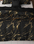 Dekbedovertrek Marble Zwart 
