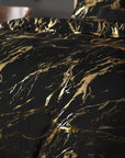 Dekbedovertrek Marble Zwart 