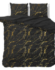 Dekbedovertrek Marble Zwart 