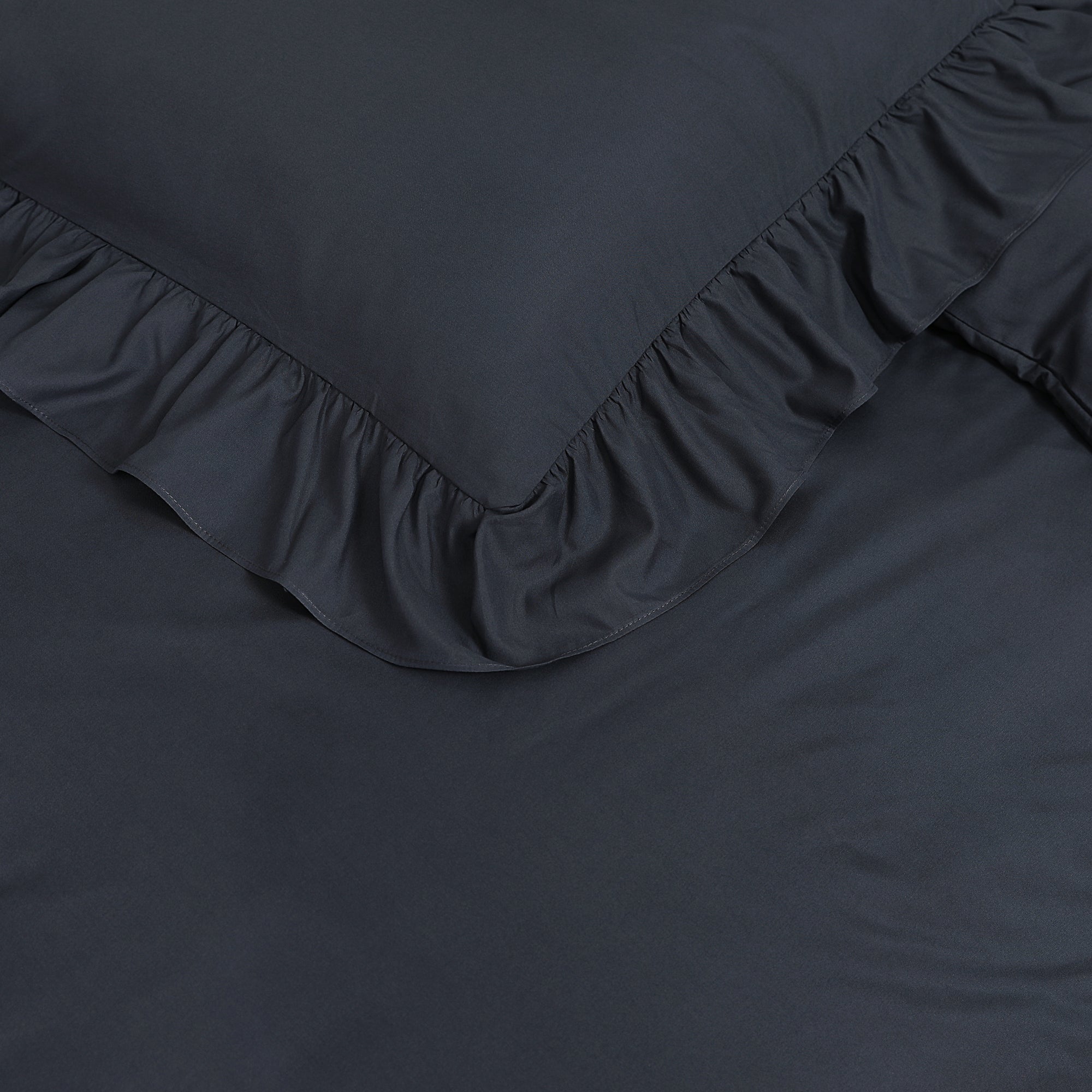 Dekbedovertrek Ruffles Antraciet