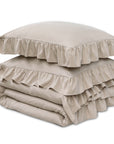 Dekbedovertrek Ruffles Taupe