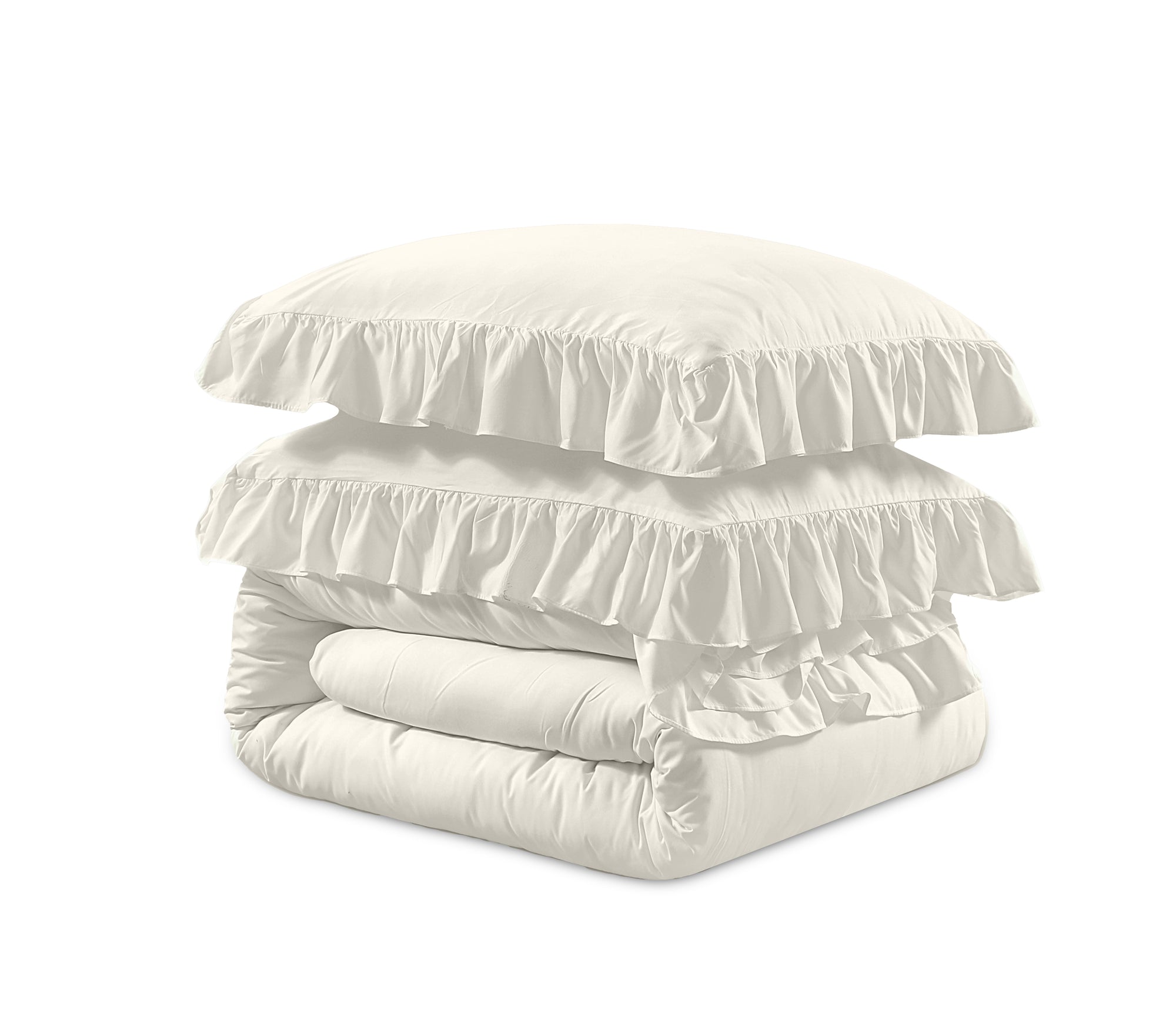 Dekbedovertrek Ruffles creme 