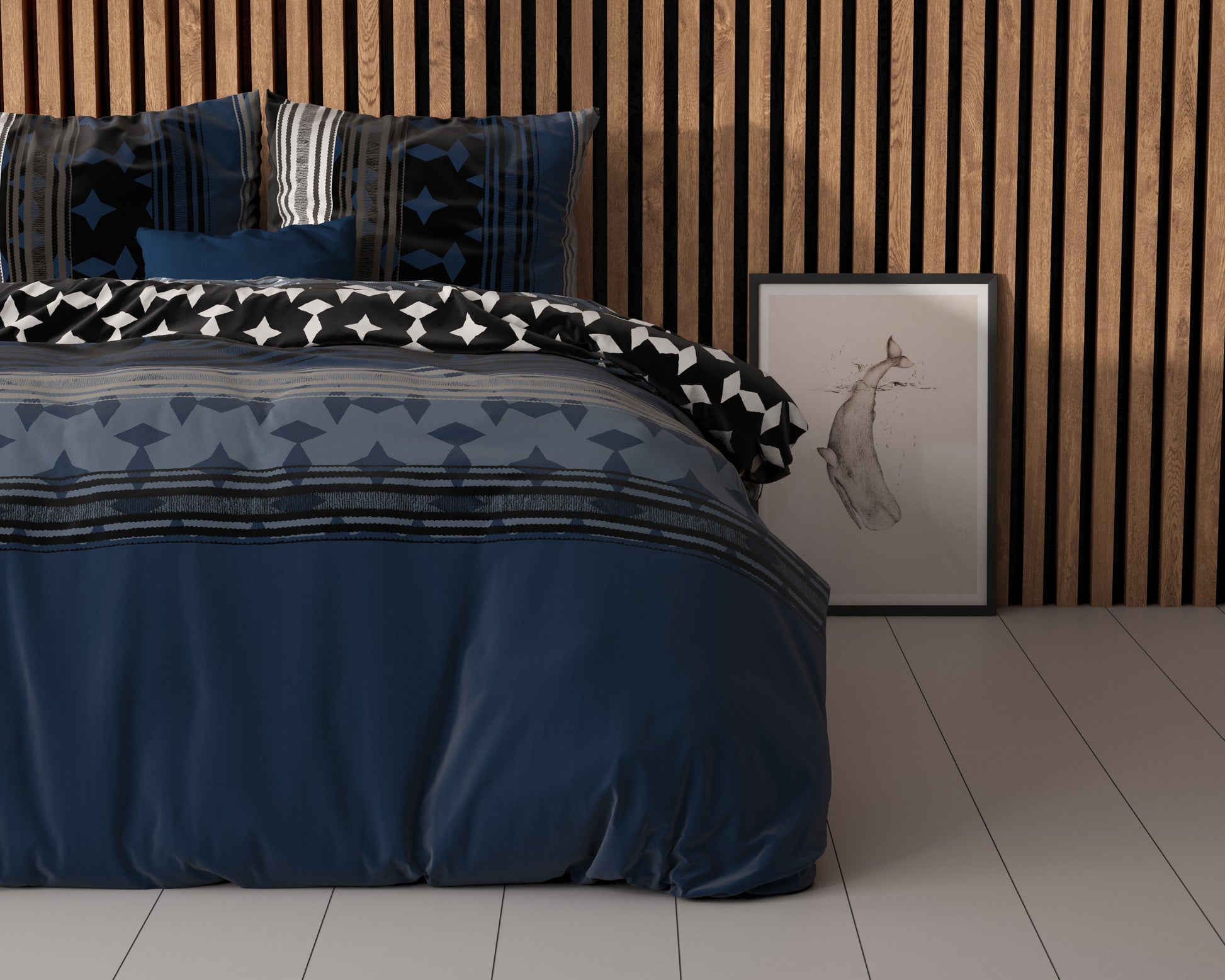 Dekbedovertrek Scanda Navy 