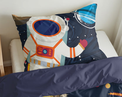 Dekbedovertrek Space man 2