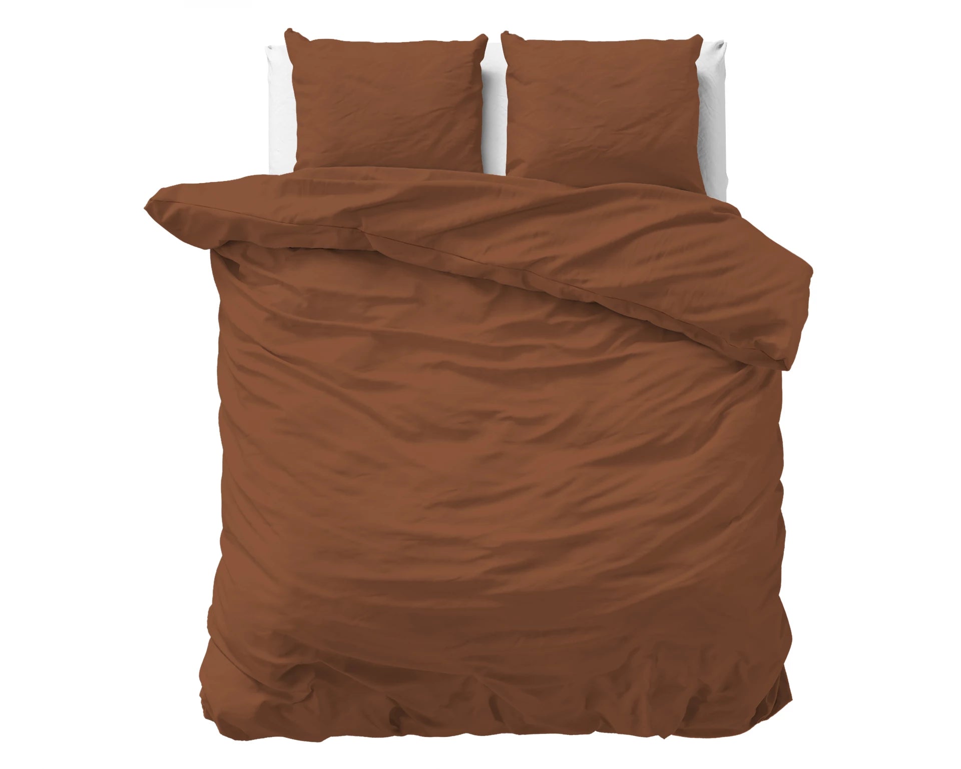 Dekbedovertrek Stone Washed Bruin 