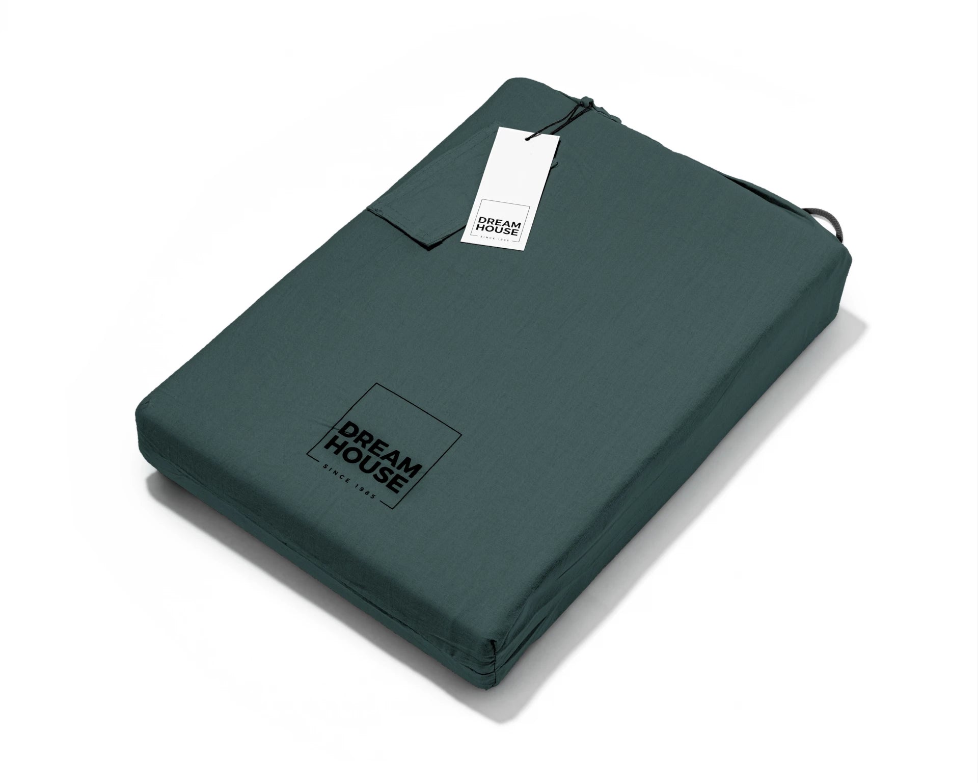 Dekbedovertrek Stone Washed Donker groen 