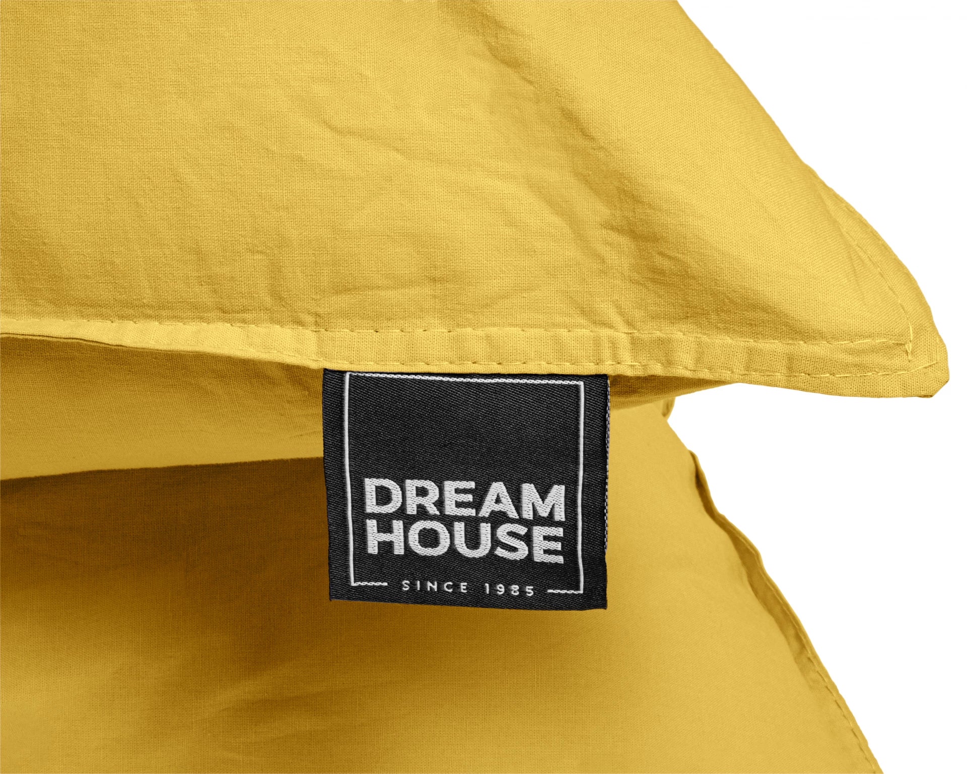 Dekbedovertrek Stone Washed Mustard