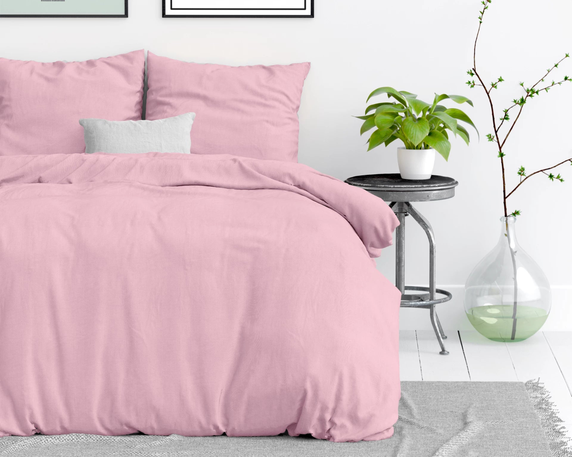 Dekbedovertrek Stone Washed Roze 