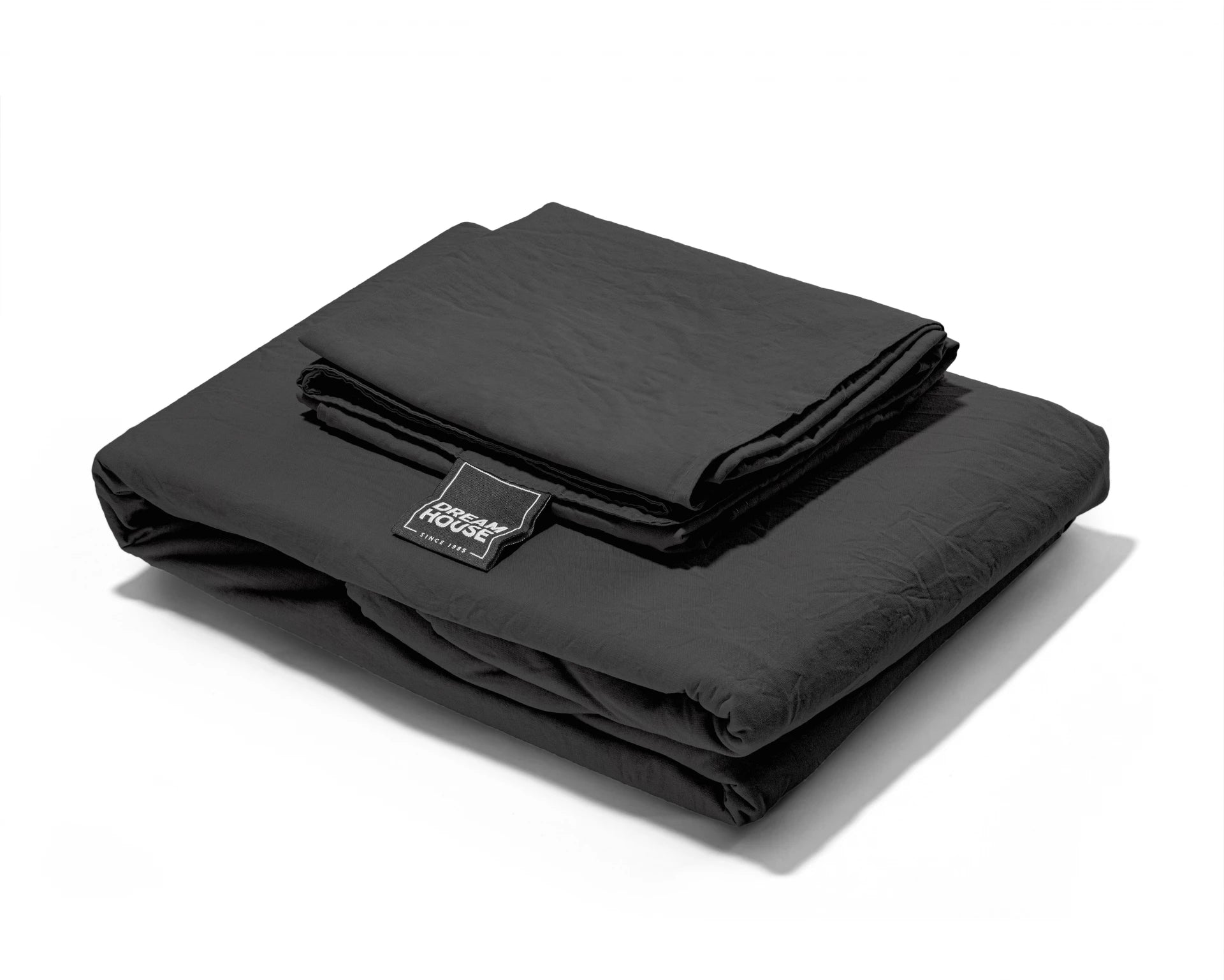 Dekbedovertrek Stone Washed Zwart 