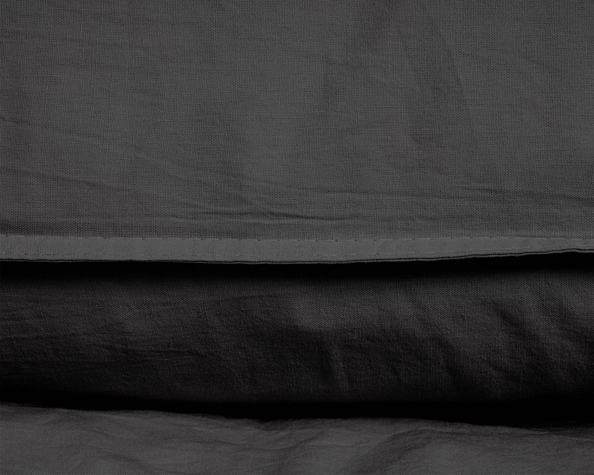 Dekbedovertrek Stone Washed Zwart 