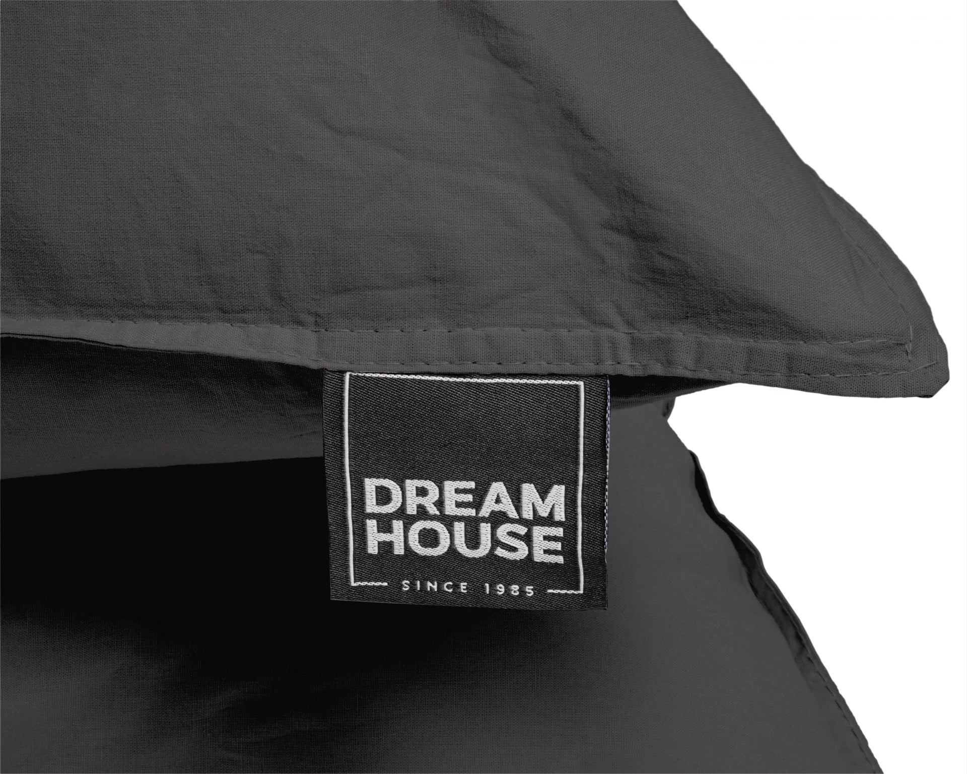 Dekbedovertrek Stone Washed Zwart 