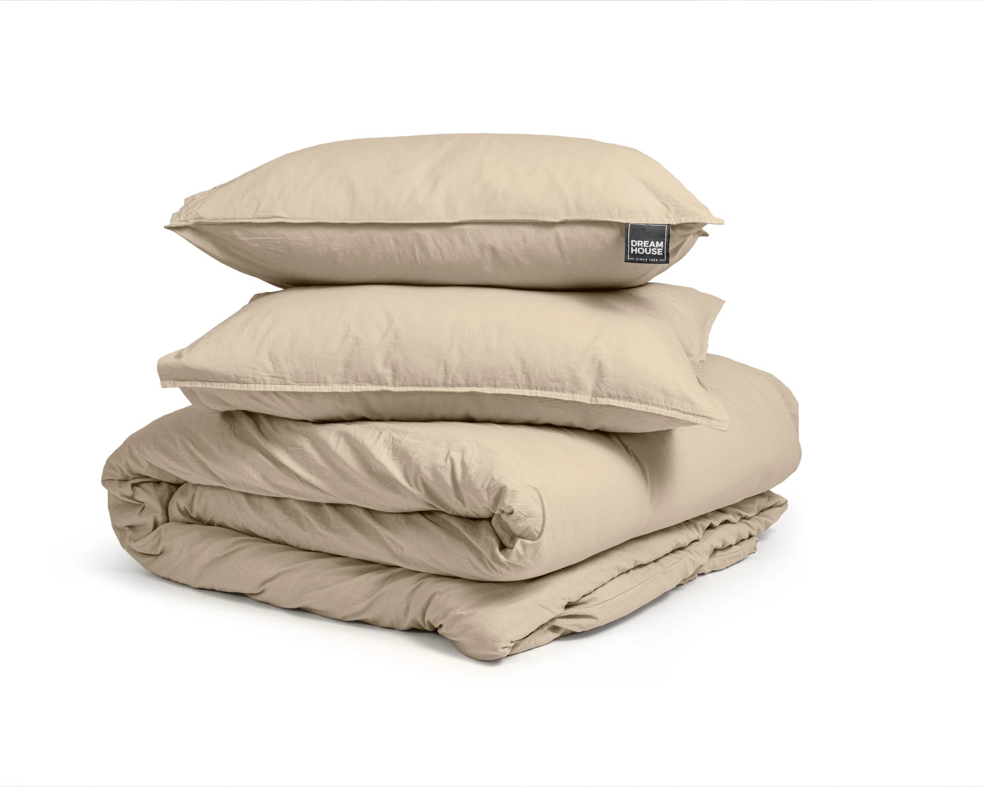 Dekbedovertrek Stone Washed zand 