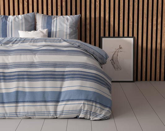 Dekbedovertrek Stripy Blauw 