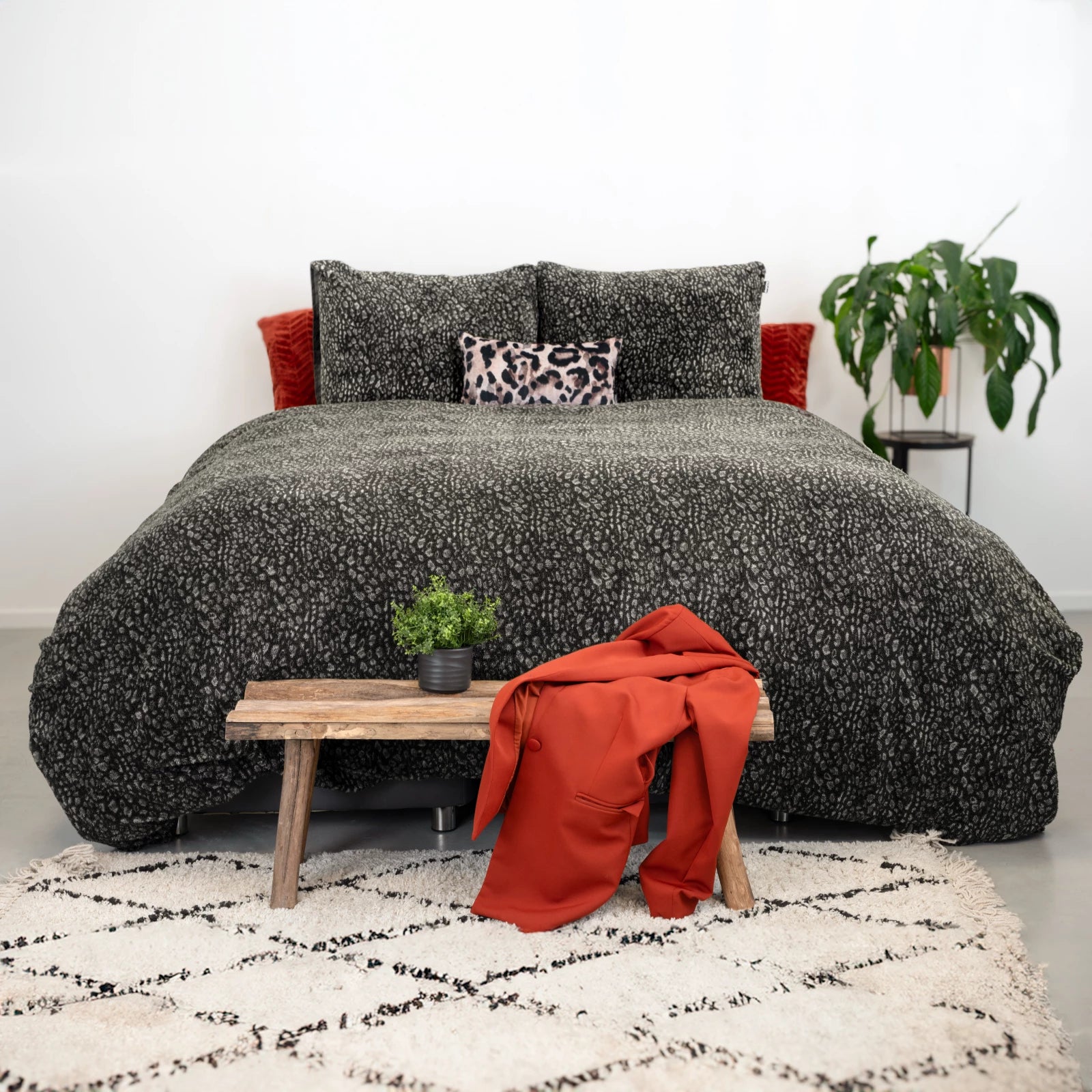 Dekbedovertrek Teddy Tiger Zwart 