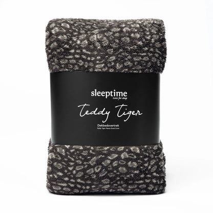 Dekbedovertrek Teddy Tiger Zwart 
