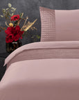 Dekbedovertrek Velvet Band Roze 